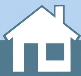 Icon blaues Haus Nachbarschaftshilfelogo Icon blaues Haus